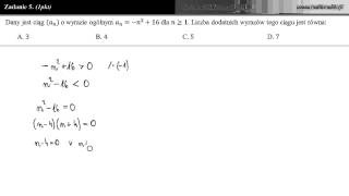 Zadanie 5  Matura próbna 21112012 [upl. by Ailen]