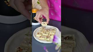 Instant sweet dish asmrfood burfi mithai milkrecipes [upl. by Akiv500]