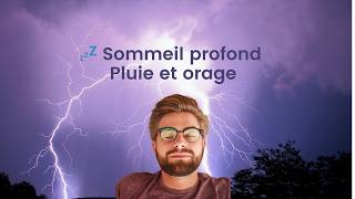 ASMR  Bruit blanc  No talking  Pluie et Orage pour dormir et se relaxer  Rain  thunderstorm 🌧️ [upl. by Arbrab321]