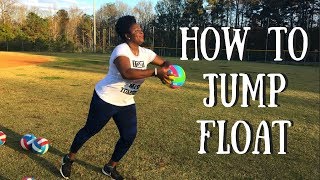 HOW TO JUMP FLOAT SERVE  FOR BEGINNERS [upl. by Ojybbob69]