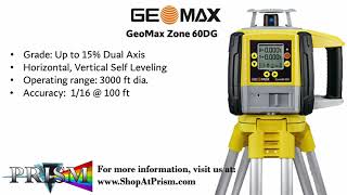 GeoMax Zone60GD 15 Dual Grade Laser Level [upl. by Federica934]