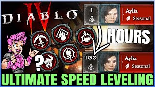 Diablo 4  Get ANY Class to 100 FAST amp EASY  Free Season 4 Alts  ULTIMATE Leveling Guide amp More [upl. by Etnuad614]