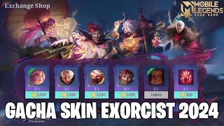 GACHA SKIN EXORCIST GRANGER DAN HAYABUSA TERBARU 2024  MOBILE LEGENDS [upl. by Clarance]