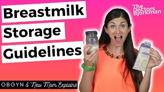 OBGYN  Breastfeeding Mom Shares Guidelines for Breastmilk Storage and Use [upl. by Sheeran689]