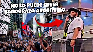 La POLICÍA IMPRESIONADO con la HINCHADA ARGENTINA en EEUU [upl. by Hamnet444]