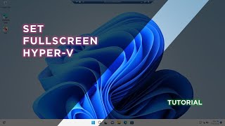 How to Fullscreen Hyper V [upl. by Strohl]