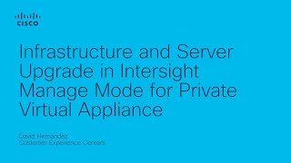 Upgrade InfrastructureServer Firmware in Managed Mode for Intersight Private Virtual Appliance [upl. by Edwina614]