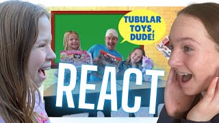 Toy School REACT w Addy amp Maya  Tic Tac Toy [upl. by Yttap587]