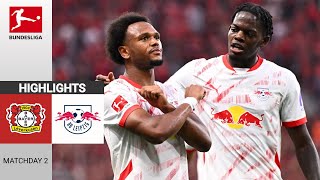 Bayer Leverkusen  RB Leipzig  23  Höhepunkte  Bundesliga 202425 [upl. by Hameean918]