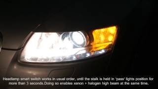 audi a6 c6 better high beam solution [upl. by Vitkun142]