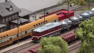 Wundervollle Modellbahn Anlage mit viel Güterverkehr  Modelleisenbahn amp Eisenbahnfreunde Halle [upl. by Reneta46]