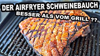 AIRFRYER Schweinebauch mit MEGA KRUSTE ganz einfach  Besser als vom Grill    The BBQ BEAR [upl. by Gemperle524]