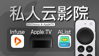 低成本搭建私人云影院！AppleTVInfuseAlist  连接百度网盘阿里云盘115网盘  无需软路由724小时不间断  无限芝士 [upl. by Killie255]