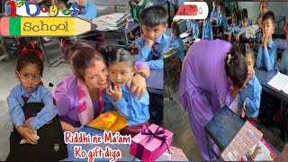 Riddhishas First day school Nerves emotional youtubers [upl. by Darraj]