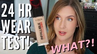 Loreal Infallible Fresh Wear Foundation  24hr Wear on OILY SKIN [upl. by Cryan368]