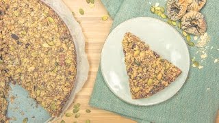 OH MY BUG the insect recipes  Oats pie with cricket flour fig and walnuts [upl. by Ellehctim]