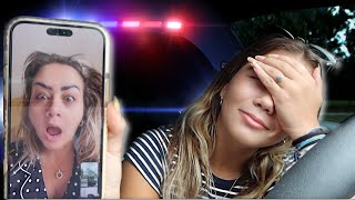 I got pulled over  With my parents 3 hours away prank [upl. by Greenman687]