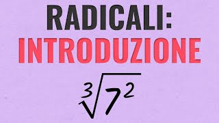 RADICALI in Matematica  Spiegazione con Esempi [upl. by Cirek902]