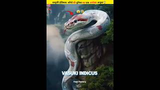 वासुकी इंडिकस साँपों की दुनिया का एक अनोखा अजूबा😰😱shorts vasukiindicus venomoussnake viral [upl. by Ninetta]