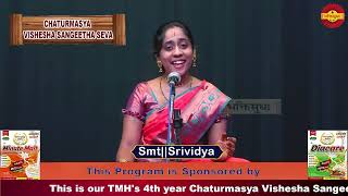 Chaturmasya Vishesha Sangeeta Seva season 4 SmtSrividyaTulasi Madhyadi Iruva Krishnana [upl. by Ecinev497]