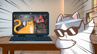 cat playing cat game  stray [upl. by West]