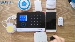 Wireless WIFI GPRS GSM ALARM W2B programming and test [upl. by Atok701]