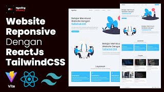 Membuat Website Responsive dengan ReactJs dan TailwindCSS dari Nol untuk Pemula [upl. by Idoux]