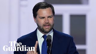 JD Vance attacks Democrats in first speech as Republican vicepresident nominee [upl. by Nomael]