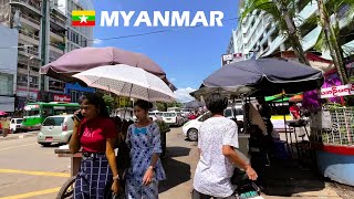 🇲🇲 Exploring Yangons Real Lifestyle Food Culture and Communities in Bustling Streets [upl. by Aserehs]