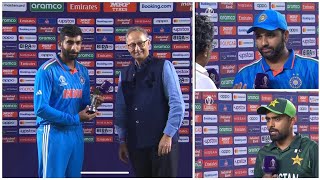 India Vs Pakistan Presentation Ceremony  IND Vs Pak Post Match Presentation  IND Vs PAK World Cup [upl. by Anahsirk108]