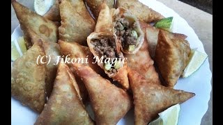 Samosa Recipe  How to Make Kenyan Samosas Part 1Jikoni Magic [upl. by Karin]