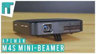 Klein Mobil und DLP  niceView Apeman M4S DLP MiniBeamer Review [upl. by Rosella]