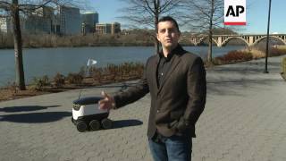 Food Delivery Robots are Roaming DC Streets [upl. by Alwin]