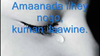 Ali Najiib Amiin Allahayoow Lyrics [upl. by Anotyad]