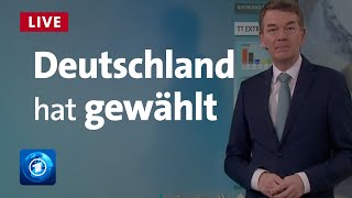 Bundestagswahl Prognose Hochrechnungen Stimmen und Analysen  LIVE [upl. by Iver]