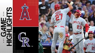 Angels vs Rockies Game Highlights 62423  MLB Highlights [upl. by Soirtemed]