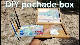 DIY pochade box for plein air painting This box is easy to make at home  full instructions [upl. by Ylrae]