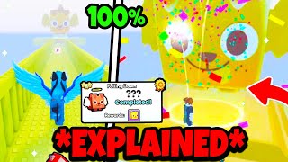 NEW HOW TO GET FREE HUGE ANGEL DOG In Pet Simulator 99😲STAIRWAY TO HEAVEN EXPLAINED [upl. by Allene]