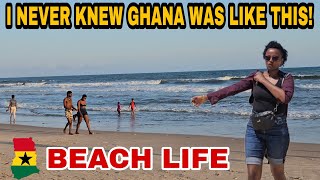 My FIRST Impressions of Beach Life In Accra Ghana Is West African Beaches better than East African [upl. by Bluma110]