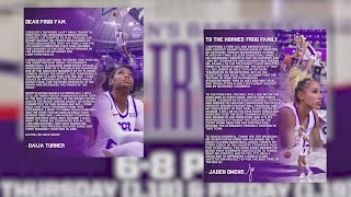 TCU Womens Basketball holding open tryouts after they forfeit games due to players injuries [upl. by Wimsatt]