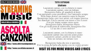 Toto Cotugno  Litaliano Lyrics  Testo [upl. by Erdnad]