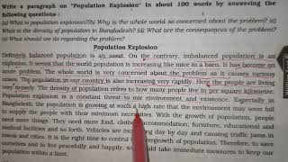 population explosion paragraph [upl. by Garzon]