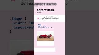 Aspect Ratio in Css  shorts htmlcss webdesign htmlcsswebsite [upl. by Blain420]