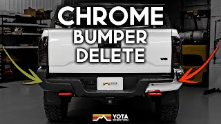 Deleting That Chrome On Your Tacoma Bumper  BumperShellz Install [upl. by Bobine636]