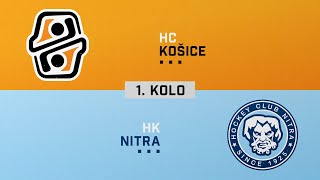 1kolo štvrťfinále HC Košice  HK Nitra HIGHLIGHTS [upl. by Rehotsirhc705]