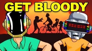 DAFT PUNK quotGet Luckyquot Parody Happy Wheels Song with Subtitles [upl. by Steele555]