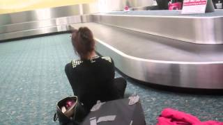 drunk chick at airport SMH READ DESCRIPTION [upl. by Nuhsed975]