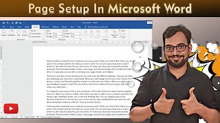 Page Setup in Microsoft Word  How to Set Up Page in Microsoft Word  Page Layout Tab [upl. by Logan]