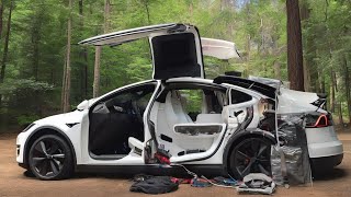 Surviving the vicious Salem Oregon heat using Tesla camp mode facts tesla campmode [upl. by Thorpe]