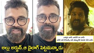 pushpa 2 dialogues on mega family  pushpa 2 public talk troll  allu arjun troll  telugu trolls [upl. by Lareine]